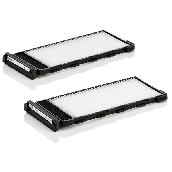 CU 2808-2, Filter, interior air, Filter, MANN-FILTER, 17140F-X2, 1987435006, 21-NS-NS7, 27274-7J125, 36-123190007/S, 391Couple, 53.258.00, 65528, 715561, 80001024, 8300140F-X2, AC-203, ADN12510, AH489-2, ALC-5240, C18175, CAC-18230, CCF0199, CF10555-2, DC1103, DCF187P, E731-2, FA-AN7, FC377x2, HB196, J1341013, LA932/S, MP237-2, MS-6228, NC-2006