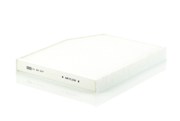 CU 29 007, Filter, interior air, Filter, MANN-FILTER, 13.72053, 17555, 1812679, 1987435028, 45858, 4693-AC, 50945858, 53.323.00, 639, 715829, 80004650, ADF122507, AF56065, AH412, CF11743, CUK29007, DCF596P, E3921LI, E703, EKF384, ELR7334, FC535, HC7254, K1338, LA947, LVCF583, MS-6475, NC2424, PA30000, PC2838