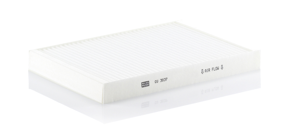 CU 3037, Filter, interior air, Cabin filter, MANN-FILTER, 8E0819439, 0986AF5285, 10-30-1014, 1123190004, 1521, 17086, 19726, 21652689, 26.43.56/20, 30919726, 350203061830, 398F, 50013760, 53.032.00, 708606, 8300086, AC25, AC3030, ACE087, ADV182507, AH184, AH-7124, ALC-5313/1, C38201, CAF1796, CCF0124, CF9645, CUK3037, DCF021P, E387