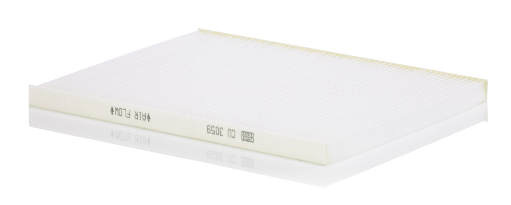 CU 3059, Filter, interior air, Cabin filter, MANN-FILTER, 1808605, 90458294, 6808613, 90510338, 93182438, 09431, 1473, 17018, 1987431016, 21651183, 24781, 29022, 347F, 350203061080, 352135-001, 40-30-1102, 40909431, 50013722, 53.010.00, 6123190009, 65706, 68800, 698167, 8300018, 830070N, 8671002089, AC25, AC2917, ACE028, AH128