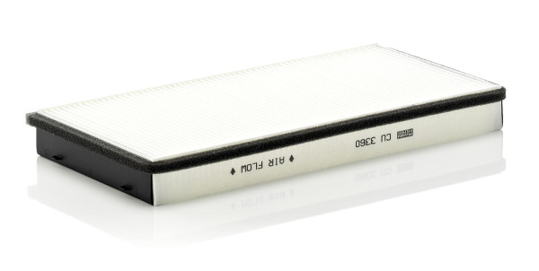 CU 3360, Filter, Innenraumluft, Innenraumfilter, MANN-FILTER, 996.572.219.01, 996.572.219.02, 1440, 17116, 1987431007, 21651920, 24202, 29037, 350203061280, 352141-001, 38944943, 412F, 42-30-1202, 44943, 50013938, 53.028.00, 698203, 7401405, 8300116, 8671002094, 8902, AC3234, AC36, AC42, ACE012, AH102, ALC-5255, C27745, CAF26, CF5846