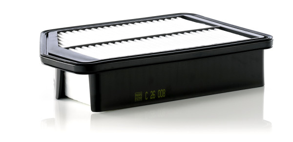 C 26 008, Air Filter, Filter, MANN-FILTER, 0986AF2457, 20-0K-K37, 28113-3Z100, 30.574.00, 49455799, ADG022116, AP107/8, E1088L, EAF911, FA-K37S, J1320546, LVFA1465, N1320538, WA9710, ADG22116, CEA1026, N1320553