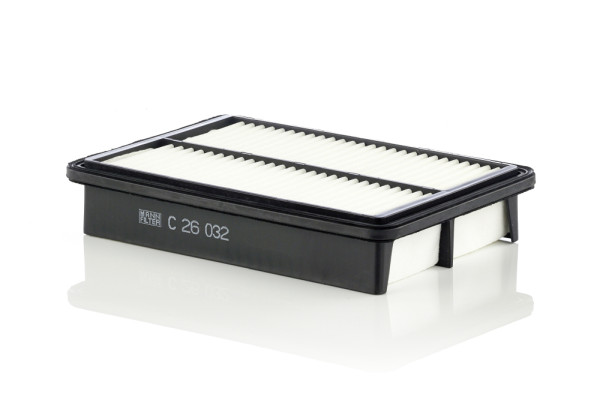 C 26 032, Luftfilter, Filter, MANN-FILTER, 28113-4H000, 0986AF2204, 18435, 20-0H-H22, 30.A95.00, 37-123210029, A1837, A2666, A-28550, ADG02297, AG1388, AP108/10, CA12243, CAF101026P, EAF881, ELP9419, FA-H22S, GA141, HA-720, J1320540, LVFA1531, LX2994, MD-8438, N1320531, P549, PA3531, PA7890, PAA-060, SB2197, WA9702