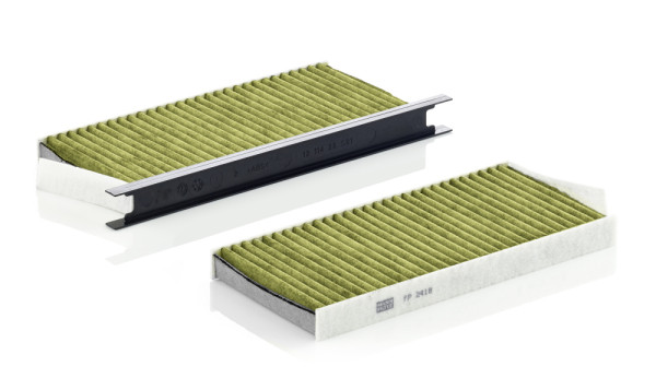 FP 2418-2, Filter, Innenraumluft, Filter, MANN-FILTER, 010132604, 0986628553, 103012, 16-123190019/S, 17499-X2, 21-NS-NS21, 250.202-00A, 272770741R, 27891-00Q0D, 34.404.00, 4158351100, 4419683, 4458-AC, 581, 60934824, 6.24225, 65861, 708649, 7485154093, 80001456, 93197779, 95525119, AC9082, ADR162502, AF55842, AH273, ALC-5399, BCF219, CCF0458, CF10534-2