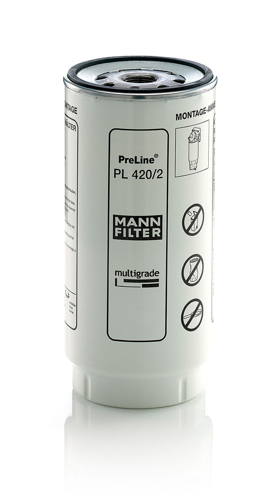 Fuel filter - PL 420/2 X MANN-FILTER - 0986AF6121