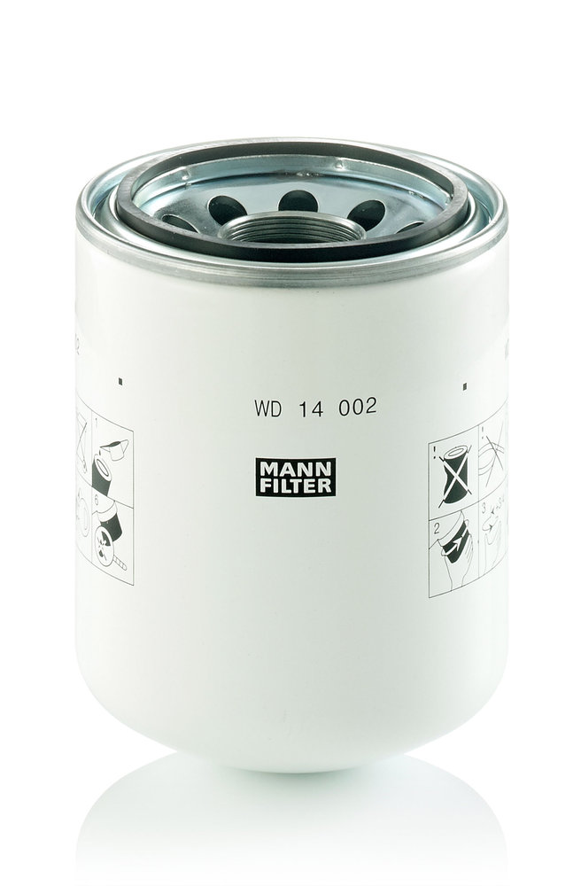 Filter, Arbeitshydraulik - WD 14 002 MANN-FILTER - 47131197, DGMH16049, FT5461