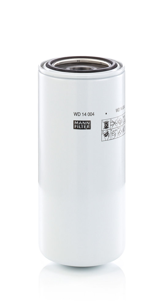 Filter, Arbeitshydraulik - WD 14 004 MANN-FILTER - 0006686540, 1819452C1, 1833121-C1