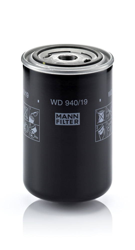 WD 940/19, Oil Filter, Filter, MANN-FILTER, 0481/9974, 0508/1724, 10001/2998, 5081724, A04819974, C16012/302