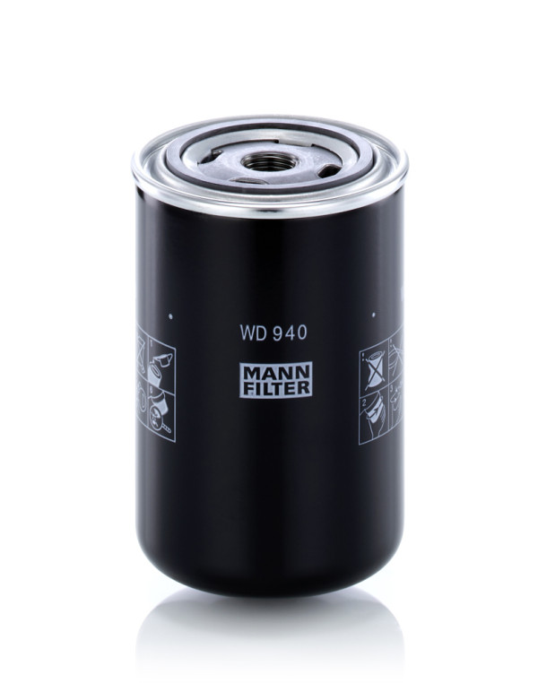 WD 940, Oil Filter, Oil filter, MANN-FILTER, 0003634034, 072322, 0003636134, SF20P, 100000565, 1000000565, 0481.2900.0, 05081724, 05821203, 137658, 1500917, 1-SF20P10MY, 44.64.162/140, 5081724, 558000304, 5860, 86.008.00, 92128859, DGM/H940, H17WD01, HI9144, NO-93/140.31, PER205H, S8608HP, SO8352H, SP-1206, ZM126, 1534764, 68528935, C47408P47