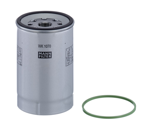 WK 1070 X, Fuel Filter, Fuel filter, MANN-FILTER, 0004771602, 0013022790, 04291642, 10356007, 21088101, 2997376, 72437086, AT365870, F339202060120, 11081663, 42549295, A0004771602, AT491450, F842201060010, 500086381, 504086268, 504272431, 05717961, 096151, 105985, 1534513, 2.12382, 24.068.00, 33813, 4320-FS, 80766454, 9831699, BF1292-O, CS779, DGM/K19115