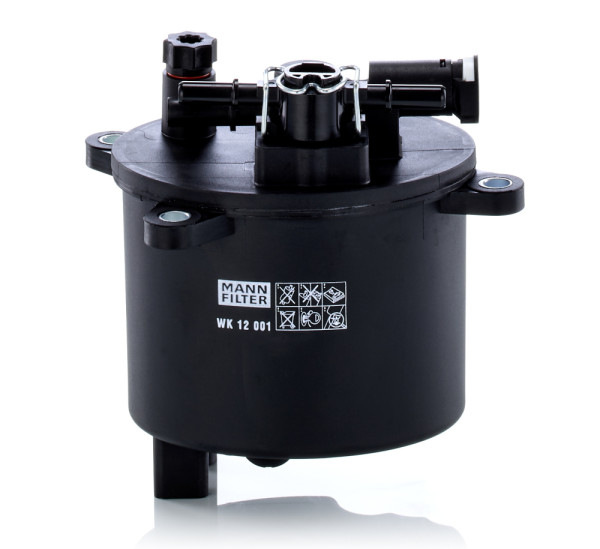 WK 12 001, Kraftstofffilter, Filter, MANN-FILTER, 1427928, 1611659080, 170357, 1770A252, 24.156.00, 30-0L-L11, 4740-FP, 4906, 9656937180, ADC42361, AJ811141, CFF100592, EFF192, ELG5365, F026402846, F148, FC-4032, FC604, FC-L11S, FEM4273, FF-077, FN299, FP5799, FS9311E, G1149, GFE5479, GS10288P, H346WK, HDF632, J1335052