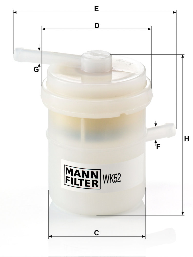 Kraftstofffilter - WK 52 MANN-FILTER - 15410A78B00-000, 15410-78B, 15410A-78B00
