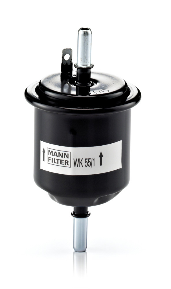 WK 55/1, Fuel Filter, Fuel filter, MANN-FILTER, 31911-25000, 31911-25100, 31940-25000, 0450905928, 30-05-573, 31.825.00, 37-143230003, 4282, 7590282, ADG02327, ALG-3600, B109, CFF100463, CHY13002, E132, E190, ELE6041, EP223, F59030, FB350, FC-573, FI6125/1, FS9249E, FT6053, G11140, G6598, H454WK, HF-644, J1330508, KL750
