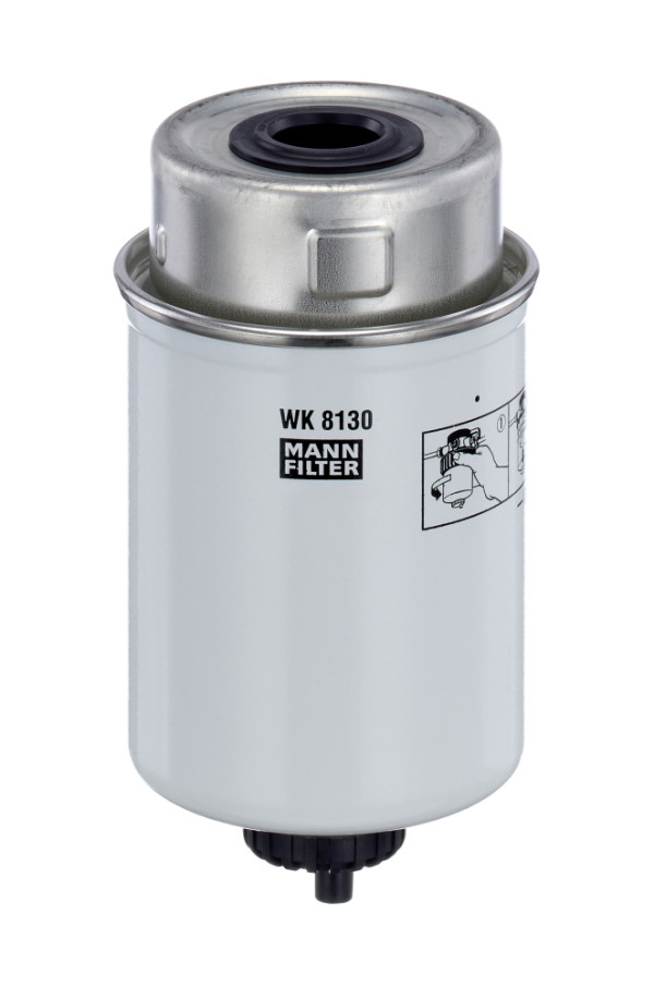 WK 8130, Fuel filter, Fuel filter, MANN-FILTER, 1535420, 33649, 7802923, 87802923, BF7784-D, FS19588, KC227, L3891F, P551437, RE516477, ZP3393F, 84559020, P551723, 87801341, 87802332