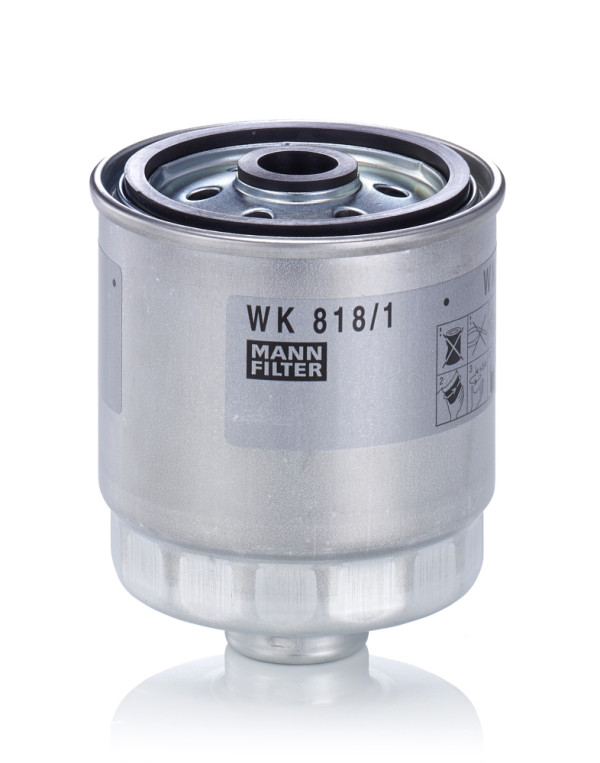 WK 818/1, Fuel filter, Filter, MANN-FILTER, 1457434443, 30-0H-H18, 31922-17400, 37-143230006, 4311, 5112, 7690311, ADG02335, ALG-2178, CFF100581, CHY13007, CS712, F28921, FC-H05, FD587, FN207B, FP5719, FSM4199, GS9841, H211WK, HDF605, HF-646, J1330513, KC111, PDS31, PP979/1, PS9841, S4439NR, SP-1243, ST6025