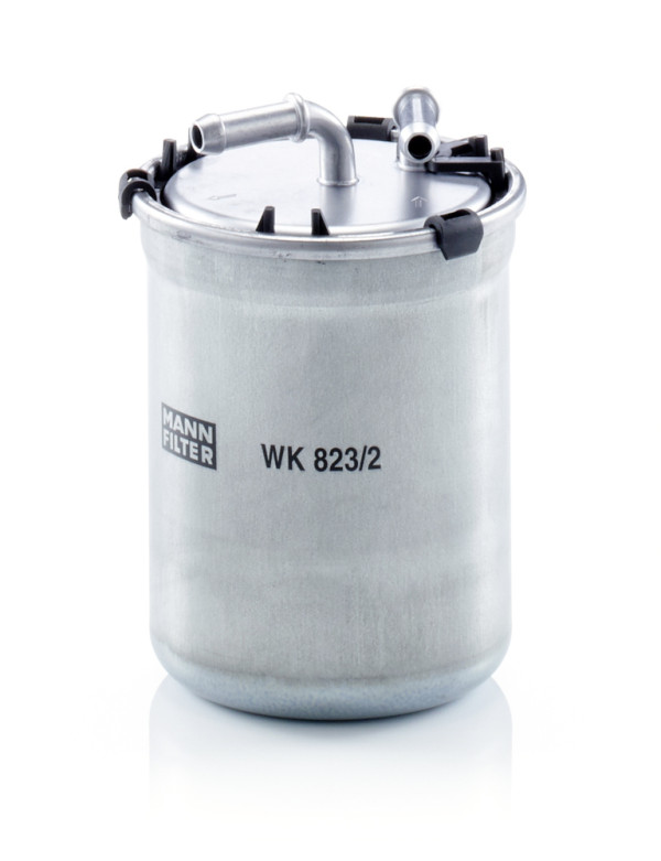 WK 823/2, Fuel Filter, Fuel filter, MANN-FILTER, 6Q0127400F, 6Q0127401F, 0450906500, 1003230017, 152071760804, 24.437.00, 26340, 32926340, 4843, 50013969, 5128, 587510, 63815, ADV182302, AG-6127, ALG-2087, CFF100456, DN1958, EFF157, ELG5318, F59239, FCS725, FI8109/2, FN323, FP5778, FSM4243, GF725, GFE5458, GS10100, H281WK