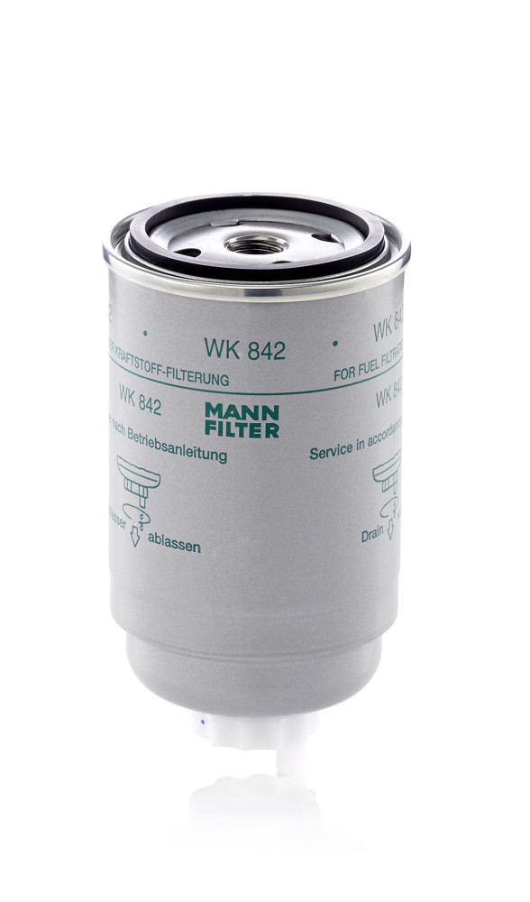 WK 842, Kraftstofffilter, Kraftstofffilter, MANN-FILTER, 0001809390, 0009831617, 01174482, 04003625/000, 0707000010, 1000108956, 102703401, 1057951M1, 114924144, 132.00.00.80722, 13356674, 1502255, 1866524, 1906C6, 1909142, 1F1930010, 243464, 26437001, 3131428R1, 3132428R2, 333C1363, 343144, 35310043A, 3I-1196, 541165-301, 6439306, 6810716110, 813024, D161308, F180201060030