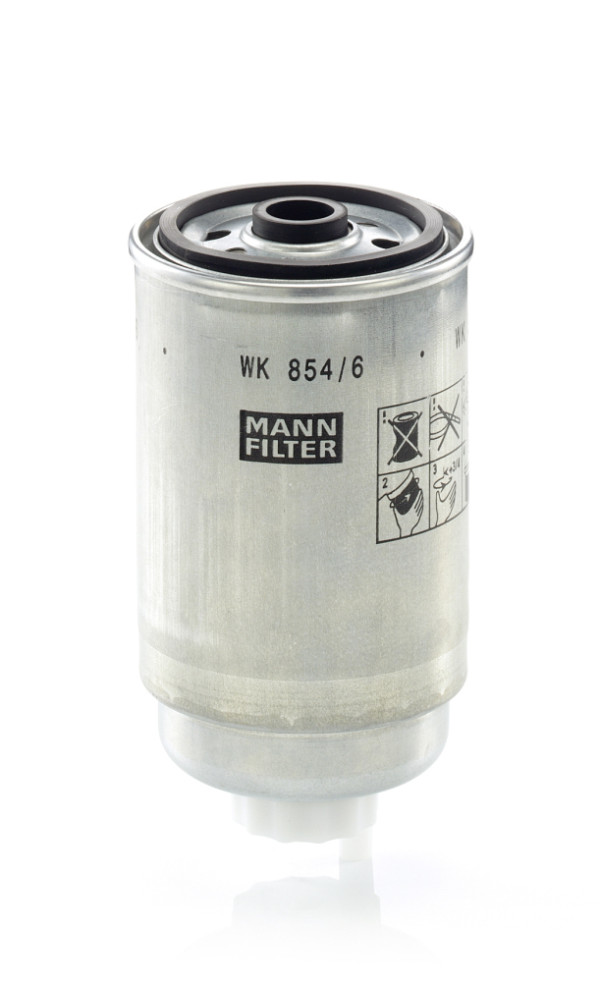 WK 854/6, Fuel Filter, Fuel filter, MANN-FILTER, 0K2KB13480, 190666, 190667, 46797378, 0K2KK13483, 1906C3, 60816460, 0K2KK13483A, K2KK13483, 109138, 11-143230001, 1457434314, 153071760110, 24.H20.00, 27.44.48/130, 30-K0-018, 4291-FS, 4541, 5072, 587713, 63025, 7690541, ADG02350, ALG-2502/1, BF7976, CFF100403, CS490, DNW1991, EFF078, ELG5266