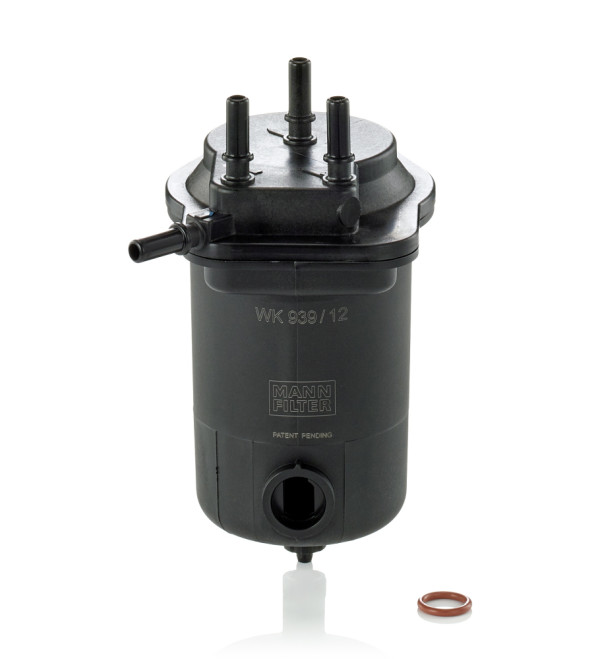 WK 939/12 X, Kraftstofffilter, Filter, MANN-FILTER, 0450907009, 108284, 24.132.00, 30-01-133, 587556, 7701062104, ADR162315, ELG5350, F123A, FC-133S, FCS825, FF-071, FI11187/12x, FP6115, HDF937, MGC1691, P11573, PS880/1, RN608, WF8581, 8200400418, F026402090, N2090, N7009