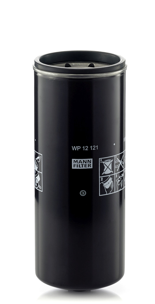 WP 12 121, Oil Filter, Oil filter, MANN-FILTER, 02/910965, 11004620, 1216400561, 14503824, 299006635, 3401544, 366700A1, 47400023, 6742-01-4540, 707154A1, 72516560, ABP/N10G-LF9009, AT193242, 22497303, 84485647, J401544, 0986AF0039, 1513759, 157835, 171936, 22177737, 3381644H1, 4-8300730162, 51748XD, 5.45090, BD7309, C5707, DBL7300, H300W07, HPH11000FP