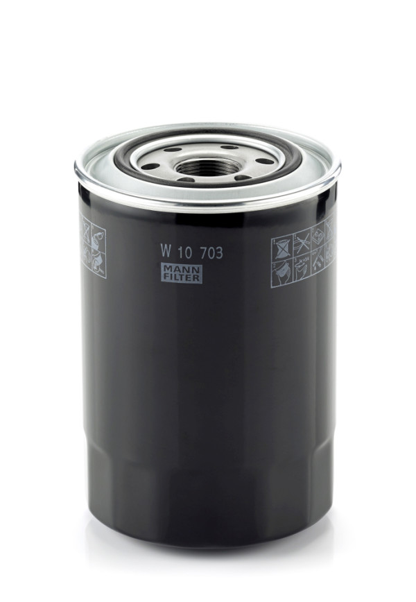 W 10 703, Oil Filter, Filter, MANN-FILTER, 10-05-597, 15098, 1534603, 26311-45001, ELH4250, F026407172, FO-597S, H96W03, LF3830, MO-439, OC297, SK810, SP-984, 26311-45010