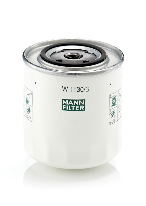 W 1130/3, Oil Filter, Oil filter, MANN-FILTER, 074115561B, 9125224, 9125224-7, 2197, 23.167.00, 4114, 51189E, ADF122114, BC-1299, EOF052, F026407136, GL339, L18293, LI10115/3, LS299, OP569, PH2941, SM136, VFL418, X4027E, WL7125, WL7128