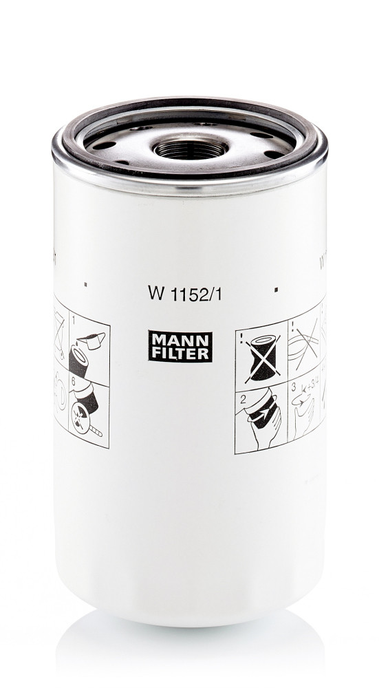 W 1152/1, Oil Filter, Oil filter, MANN-FILTER, 21632664, B9606, 23075366