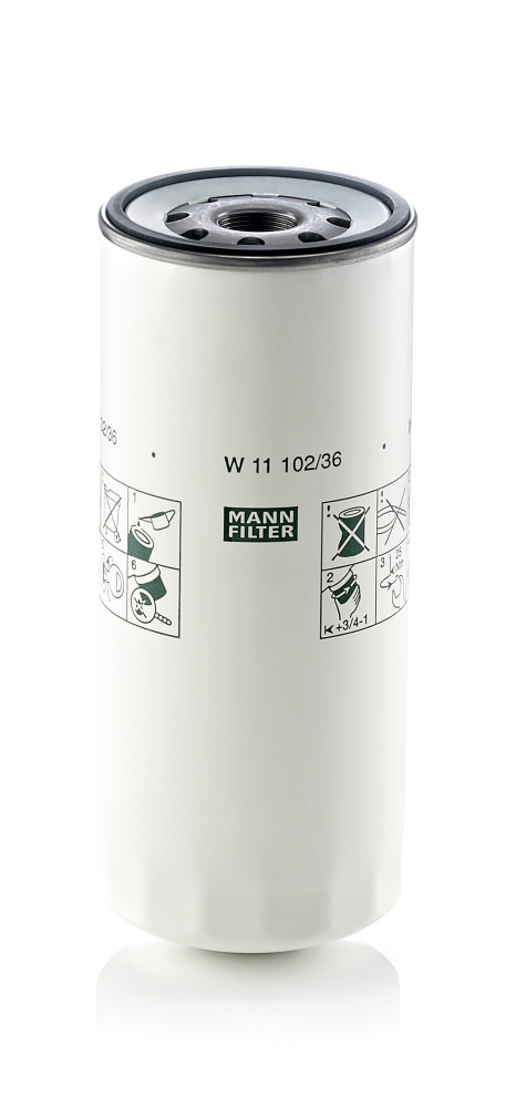 Ölfilter - W 11 102/36 MANN-FILTER - 0003600140, 21707134, 5011417