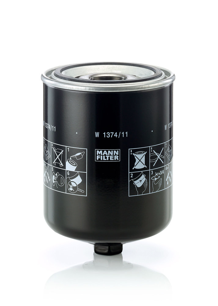 Oil Filter - W 1374/11 MANN-FILTER - H442W