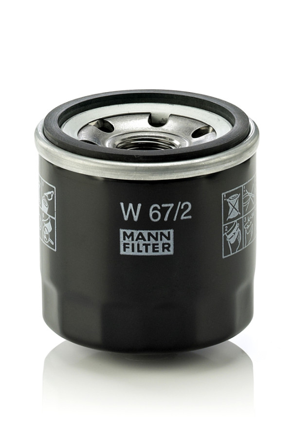 W 67/2, Ölfilter, Ölfilter, MANN-FILTER, 1012010-01, 15208-4A00A, 15601-87107, 15601-87204, 1560187204000, 15906-3209-0, 16510-60B11, 16510A73020000, 25183779, 372-1012010, 4664600, 4708878, 6513-240-026-10, KH1205008, 15208-4A00E, 15601-87107-000, 1560187703000, 16510-60B11-000, 465Q-1017950, 4711189, 93193705, 96565412, 15601-87107-LOC, 16510-81420, 438038, 93167825, 95599746, 96570765, 16510-81420-000, B010014