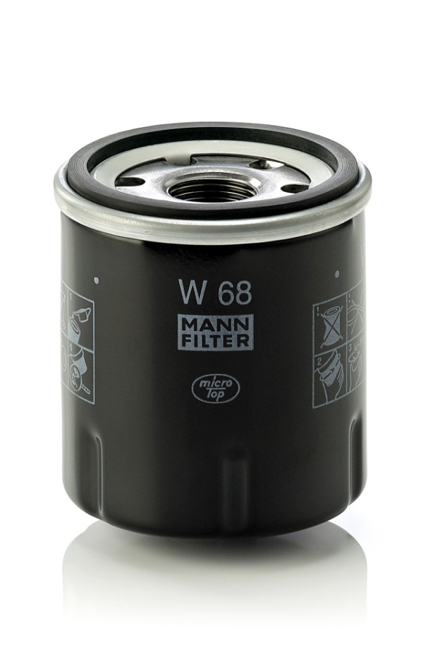 W 68, Ölfilter, Ölfilter, MANN-FILTER, 15853-9917-0, 7700112686, MD134953, 7700863124, 7700867824, 7700869029, 0451103292, 15319/11, 16-143220002, 2007, 23.424.00, 489-OS, 50103244, 586033, 61219, 6671057, 7605319/11, ADN12124, BC-1297, COF100134S, DO854/A, EDL963, ELH4212, EOF042, FO193, FT5389, FX0185, GFE387, GL265, H97W09