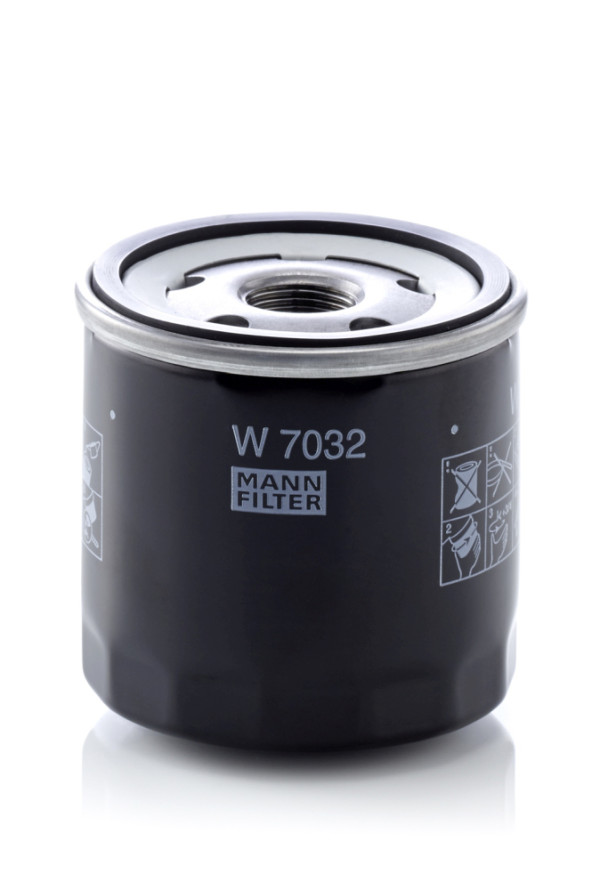 W 7032, Ölfilter, Filter, MANN-FILTER, 109603, 15208-00Q1D, 152085488R, 16-143220011, 23.628.00, 4684-OS, 6071800010, 61158, ADN12133, C-18640, COF100609S, DO5515, ELH4437, EOF285, F026407176, FO646, FT6088, H14W42, LI779/3, LS946, LVFL803, N1311041, NO-2232, OC978, OP643/5, PH11440, R998, S3628R, V30-2193, WL7513