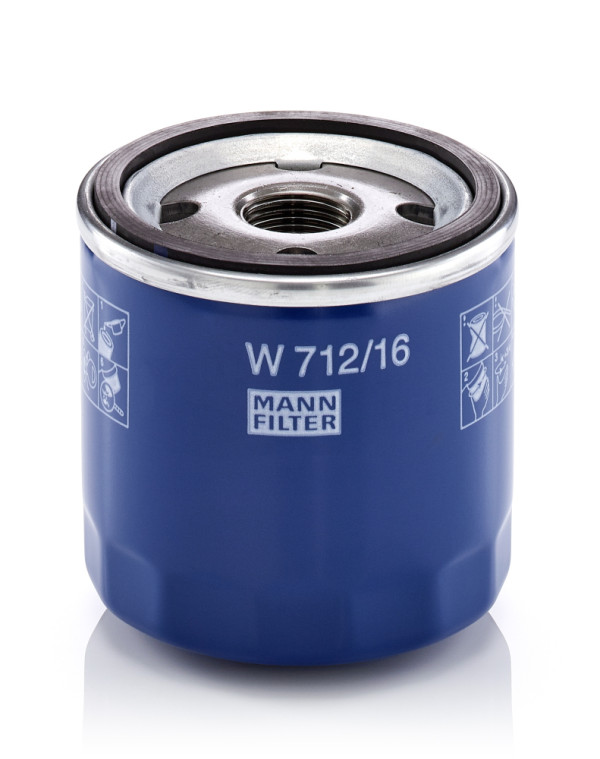 W 712/16, Oil Filter, Oil filter, MANN-FILTER, 46808398, 60612882, 606128821, 60621830, 60621890, 60810852, 71736159, 0451103071, 15048/13, 153071760127, 2194, 23.415.00, 39838, 4303-OS, 4344, 586051, 62003, 70939838, 7605048/13, ADL142112, BC-1303, COF101103S, DO1827, ELH4257, EOF039, FO519, FT5332, FX0135, GFE427, H90W15