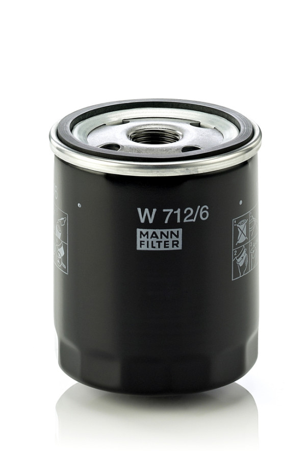 W 712/6, Ölfilter, Ölfilter, MANN-FILTER, 1109A6, 11421250534, 5009088, 7701415061, 9Y-4492, 11421258038, 11421258039, 11421267597, 11421272604, 11421276850, 11421278059, 11421417406, 11429061197, 041-8798, 0451103043, 056-OS, 17.33.02/110, 20-0615, 23.131.02, 30738050, 4075, 43.10.78, 61029, 691, 8671002056, AW106, B228, BC-1094, C121, DO217