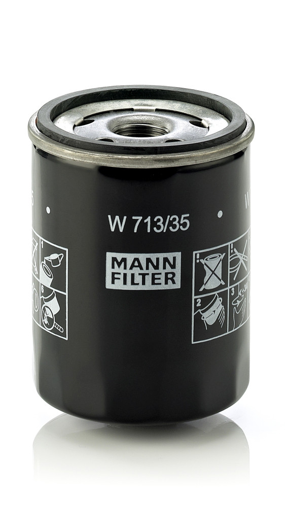 W 713/35, Oil Filter, Filter, MANN-FILTER, 0143220009, 109204, 10-M0-003, 15577, 23.478.00, 586079, 6391840101, ADC42119, CMB11322, DO1832, ELH4413, F026407027, FO586, FO-M03, H337W, J1315027, L90005, MN960320, MO-445, OC369, OP573/1, S3478R, VFL548, WL7457, X4307E, Z640, FO-M03S, P7027, JFO-M03