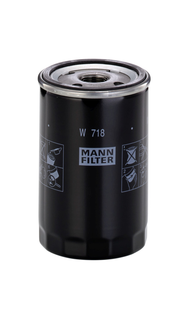 W 718, Ölfilter, Ölfilter, MANN-FILTER, 15208-13213, 276.2175.036, 5000273, 650353, 94020402, 276.2175.36, 6029109, 650653, 500.2175.36, 6696257, 691M6714AA, 77BM6714BA, A720X6714UA, D1PZ6731A, 0451102002, 115.128.09/110, 1500838, 2021, 23.117.00, 2735E6714B, 4058, 41.364.000, 43.10.117, 61057, 96AP, AW47, B143, BC-1093, DO261, EFL083