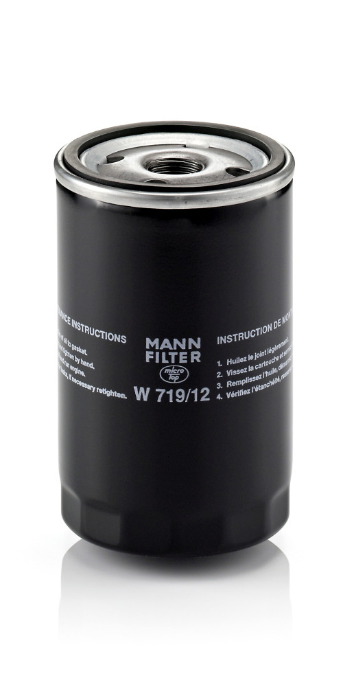 W 719/12, Ölfilter, Ölfilter, MANN-FILTER, 070115561, 1220680, 70000-14672, TY15591E, 0451103074, 097-OS, 1003220009, 10-0325, 115.128.09/110, 155-938, 2105, 23.130.00, 4073, 418095, 43.10.137, 51516, 524801172346, 92793223, AW97, B243, C-1103, C132, DG3600, DO840, EFL157, ELH4719, EXL-127, FB5303, FT0476, FT4760