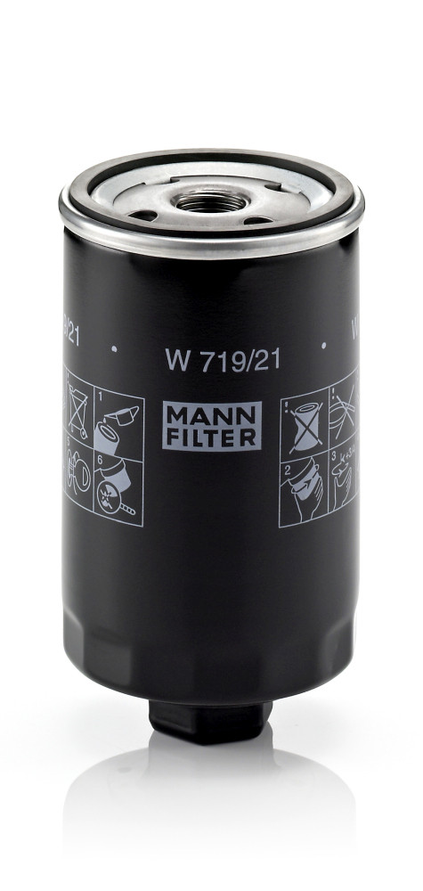 Oil Filter - W 719/21 MANN-FILTER - 037115561, 0451103280, 1001150008