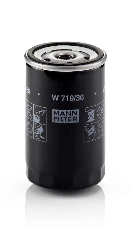 W 719/36, Oil Filter, Oil filter, MANN-FILTER, 02C2D56297, 4454116, XR817215, XR823395, XR83332, XR858593, XR8E6714AB, 041-8174, 0451103344, 109602, 23.473.00, 51214, ADJ132101, ELH4487, EOF230, FO462, FX20022, H14W38, OC460, OL719/36, OP526/1, PH400, S3473R, SO8554, VFL456, W719/30, Z463, Z714, 0451103369, 57514
