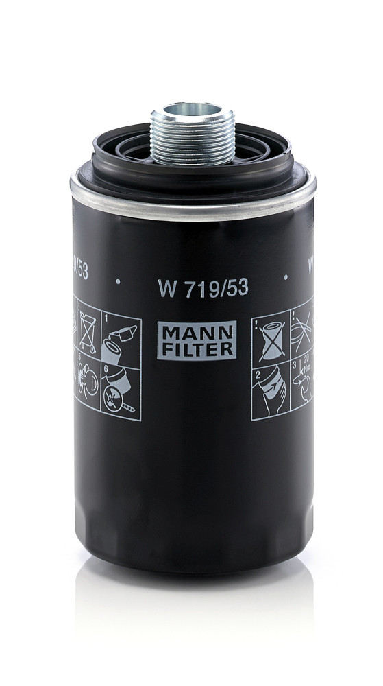 W 719/53, Oil Filter, Filter, MANN-FILTER, 06J115403L, 23.597.00, EOF270, F026407179, FO623, FT6034, H14W41, LS937, LVFL836, PH10600, R721, S3597R, 06J115403R