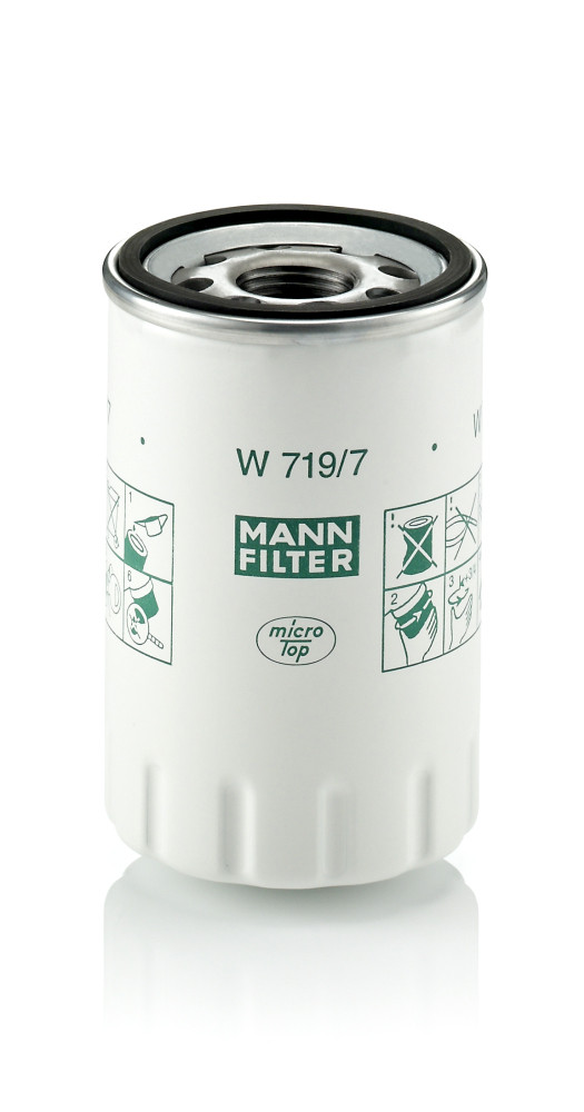 W 719/7, Oil Filter, Oil filter, MANN-FILTER, 96JV-6714-AA, EAZ1354, 041-8175, 0451103335, 23.474.00, 51228, 586103, A272, ADJ132124, ELH4450, EOF122, FO583, FT5722, FX20015, H14W35, L15317, LS949, OC323, OL5618, OP654/1, PH2008, PH5618, S3474R, SO8569, SP-1117, VFL447, Z1240, Z437, ZP3087, COF100272S