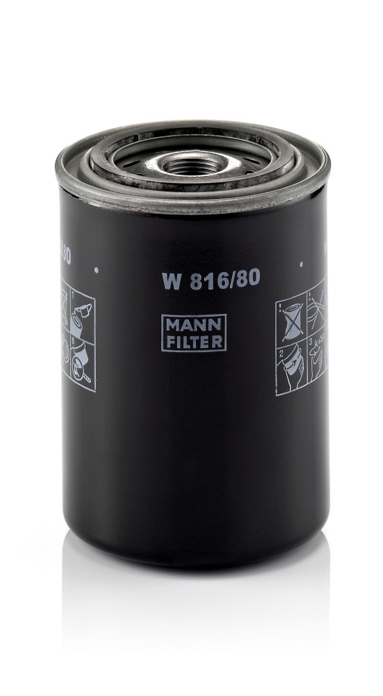 W 816/80, Oil Filter, Oil filter, MANN-FILTER, 15601-87305, 25011441, 6999-999-003-00, 8-94217-272-0, E3TZ6731C, MD013661, S213-23802, 15601-87309, 8-94217-272-1, 94217272, MD162326, 15601-87310, 0986452020, 10-05-503, 1500951, 23.231.00, 375, 4025, 5.527.662.013, 6659329, ADC42104, B202, BC-1151, C-302, DGM1001, DO206, EXL-216, FL786, FO229, FO-503