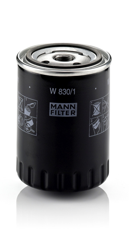 Oil Filter - W 830/1 MANN-FILTER - 028115561B, 1085801, 1318700