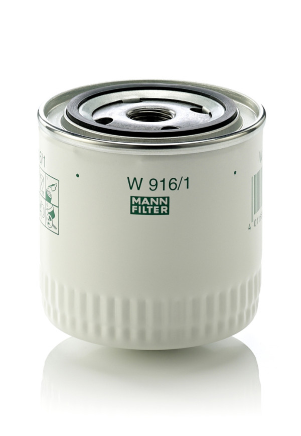 W 916/1, Ölfilter, Ölfilter, MANN-FILTER, 0003897991, 0HM6716BA, 1154-2957, 1-32400-80, 32/910700, 4286051, 5041315, 5057957, 7984229, 800334, 8.312.000.298, 9046817, 9Y-4506, AM37025, 0003936569, 11405640, 4316238, 880334, 8-85111-61, 9975120, 0003936870, 11425472, 4335580, 75221405, 8-85131-06, 0005940898, 11436936, 4363485, 75221481, 11464497