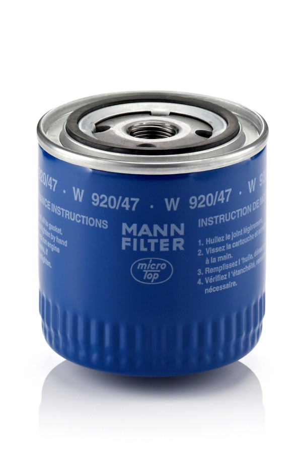 W 920/47, Ölfilter, Ölfilter, MANN-FILTER, 05012968AA, 3300419.5, K05012968AA, 33004195, 4186267, J0033408, K05012968AB, T0730077, 0986AF0265, 2027, 20.37.12/110, 23.177.00, 43.10.114, 50013507, AL-19, B141, DO332, EOF178, F127, FB5434, FT4956, FX0035, GL562Z, H10W04, L14619, LF3494, LI995/25, LS35, MH366, OC223