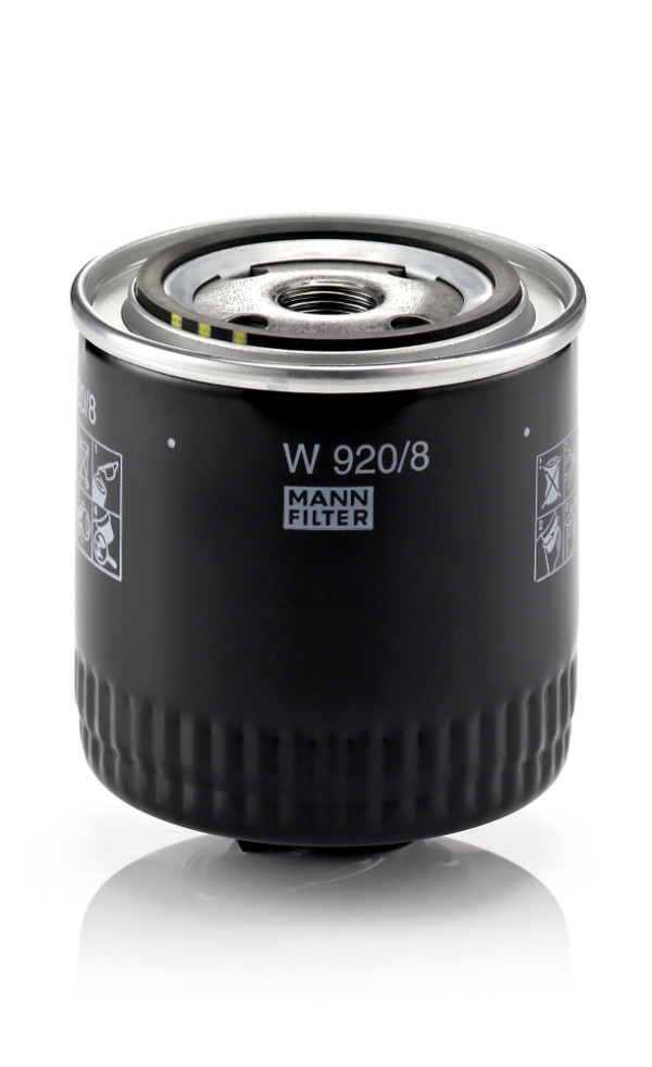 W 920/8, Ölfilter, Ölfilter, MANN-FILTER, 030115561C, 0451103289, 1001150002, 10-0318, 152071758728, 15.30.14/110, 15422/9, 2011, 22534, 23.425.00, 4324, 50013506, 586066, AW194, C125, DO1817, ELH4334, EOF065, FO109, FT5388, FX0128, GL320, H10W12, IFL-3201, L27920, LI995/8, LS132, LS286, MH3380, ML-5883