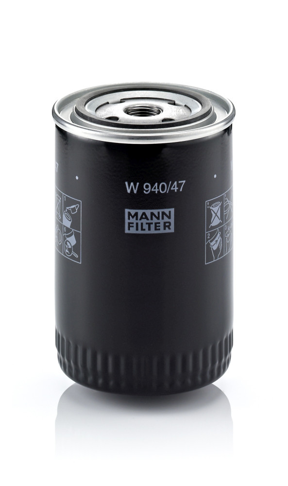 W 940/47, Oil Filter, Oil filter, MANN-FILTER, 1409070036, W940/47, 84408226, 1535334