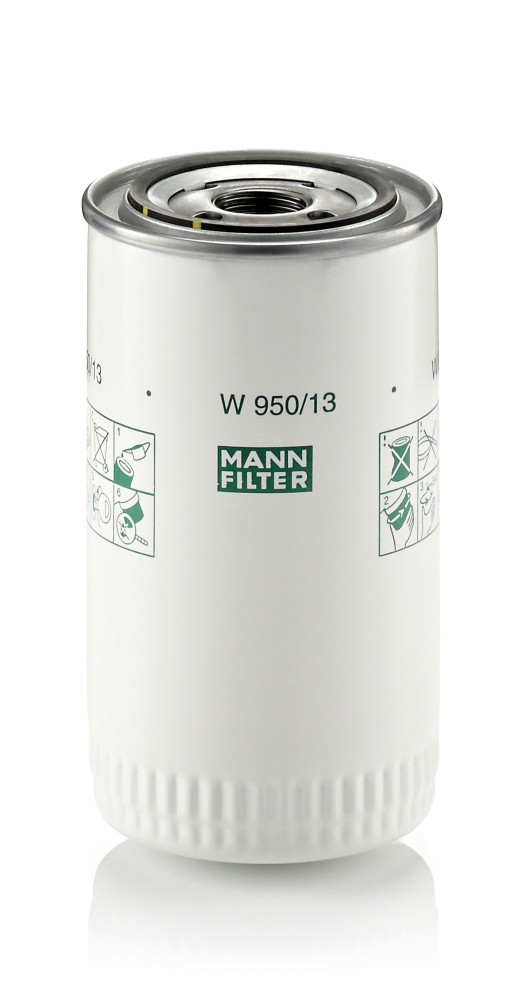 W 950/13, Ölfilter, Ölfilter, MANN-FILTER, 423135, 5001846636, 423135-3, 469954, 469954-2, 4785974, 4785974-9, 0451203226, 061-OS, 106.118.06/110, 1501056, 20122208, 23.152.00, 30758003, 4015, 43.10.139, 47410387, 51158, 619, AW20, B975, BC-1202, DGM/O950, DO265, ELH4705, EXL-230, FO-1109, FT4777, FT7477, GL683