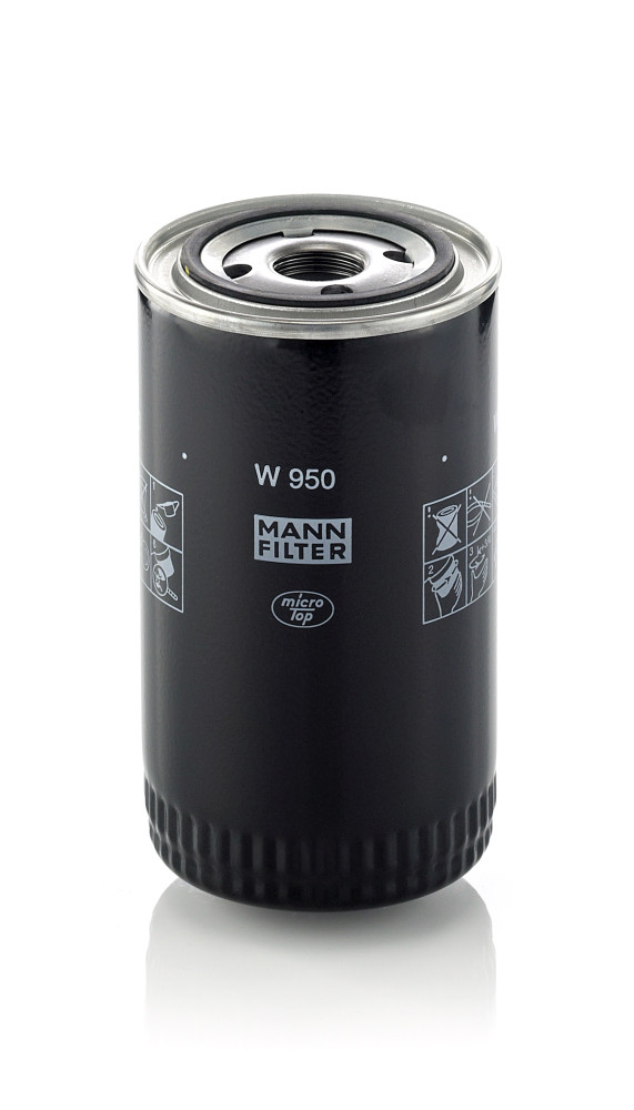 W 950, Ölfilter, Ölfilter, MANN-FILTER, 00568440, 01174419, 0309944, 0611049, 1161934, 2505-22, 4134-287, 5001846638, 600-211-5213, 81.05501-6007, MN6801-6093, PE68016093, 0661049, 1173482, 30994400, 600-211-5214, 1902136, 611049, 1174419, 661049, A1,2H4123, 00406113, 0451203220, 049809, 100.109-00A, 12.19.08/110, 14-340180012, 1534571, 23.152.00, 35340