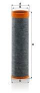 Secondary Air Filter - CF 10 001 MANN-FILTER - 1620.00.19.0710, 162000190710, AF26294